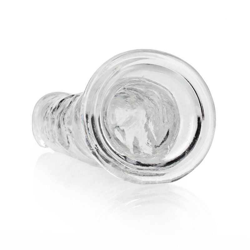 Realcock -  25 cm straight dildo - clear, Product bottom view  | Flirtybay.com.au